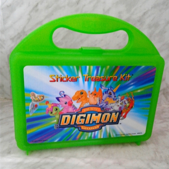 Rare Digimon sticker treasure kit Sandy-Lion album book Digital Monsters Bandai - Picture 1 of 3